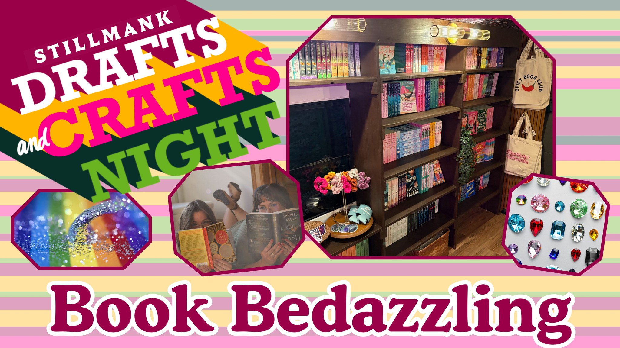Drafts & Crafts:  Book Bedazzling