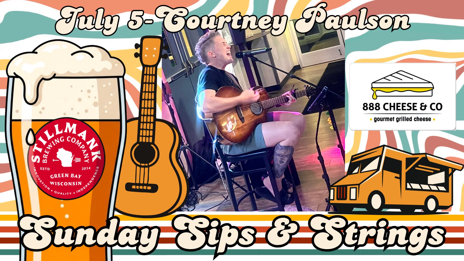 Summer Sunday Sips & Strings: Courtney Paulson & 888 Cheese & Co