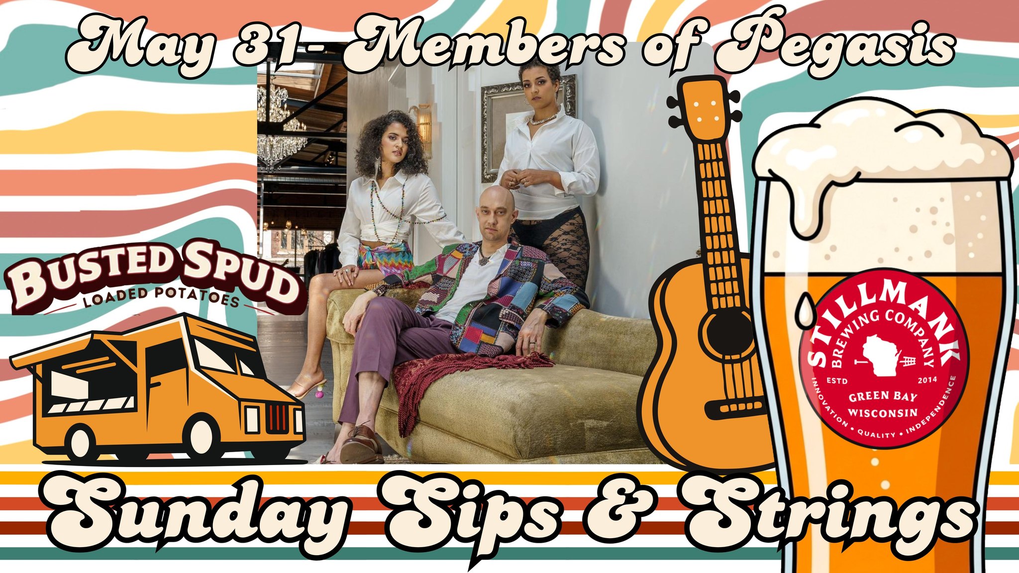 Sunday Sips & Strings: Members of Pegasis & Busted Spud